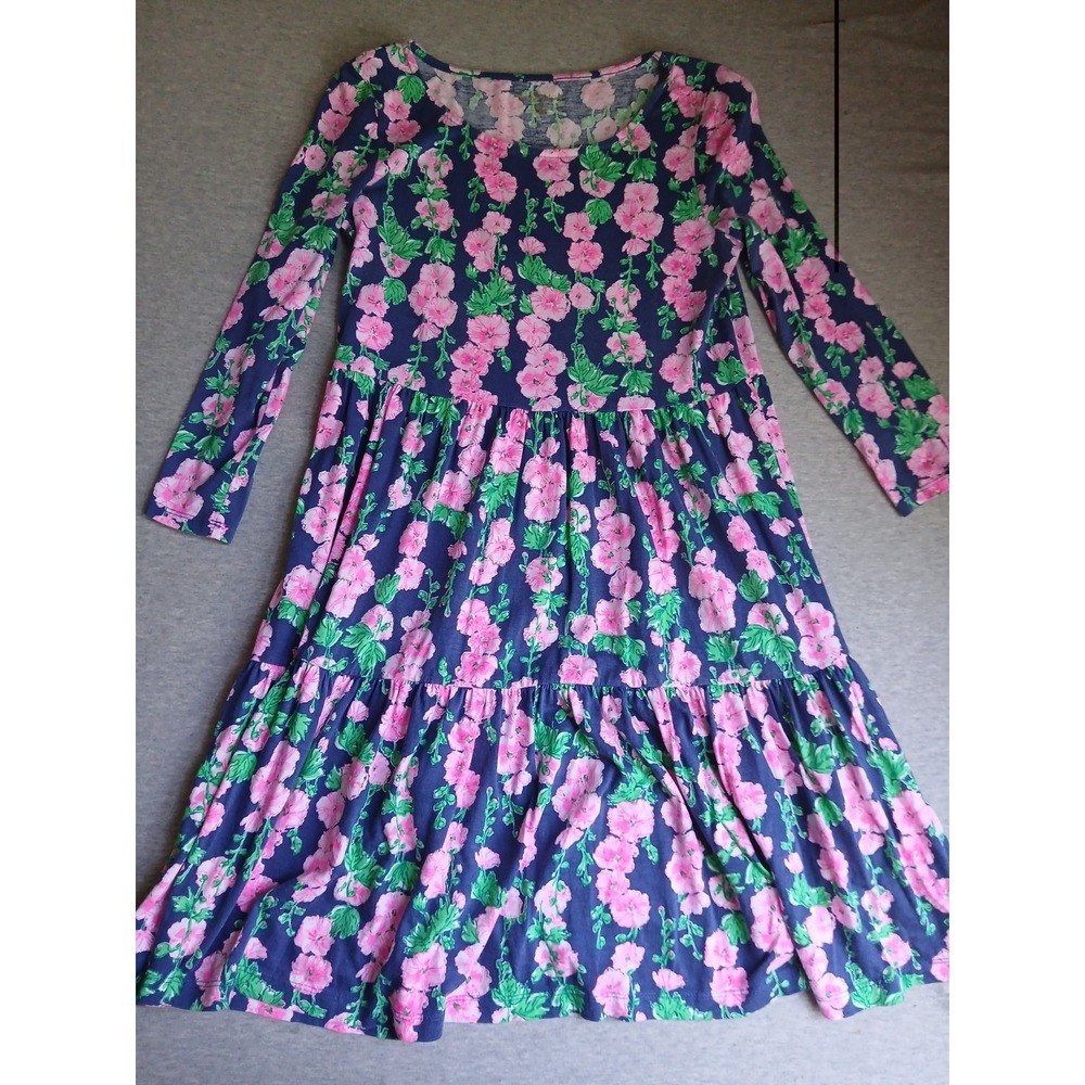 Lilly Pulitzer Dress XS Geanna Swing Tiered Mini Resort Beach Cruise Floral
